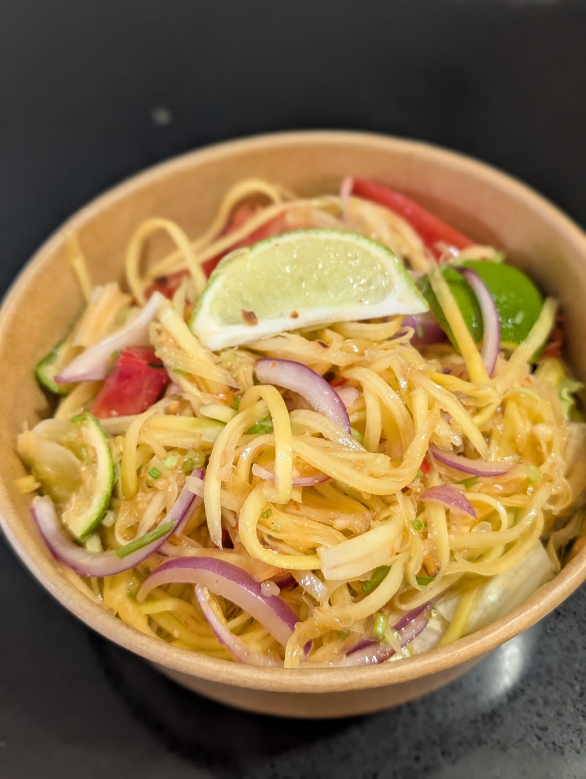 Som Tum Papaya Salad in Durham Region — spicy Thai green papaya salad