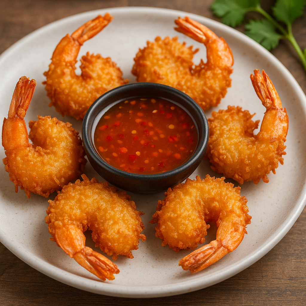 Thai Coconut Shrimp appetizer in Durham Region — crispy with chili sauce
